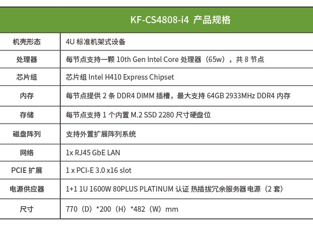 KF-CS4808-i4参数